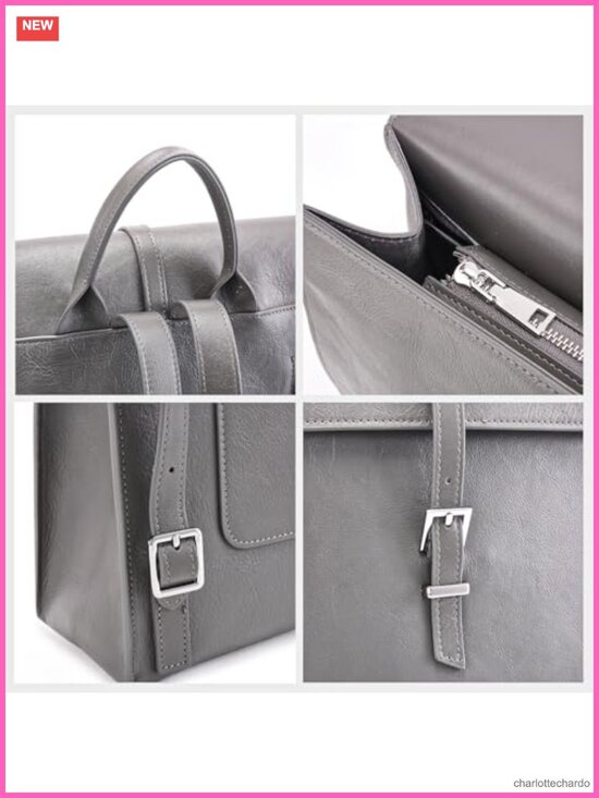 Genuine Full-Grain Leather Backpack Purse for Women with Laptop Compartment main image 5